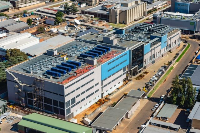 Aerial photo of Teraco JB3 Data Centre Isando Campus