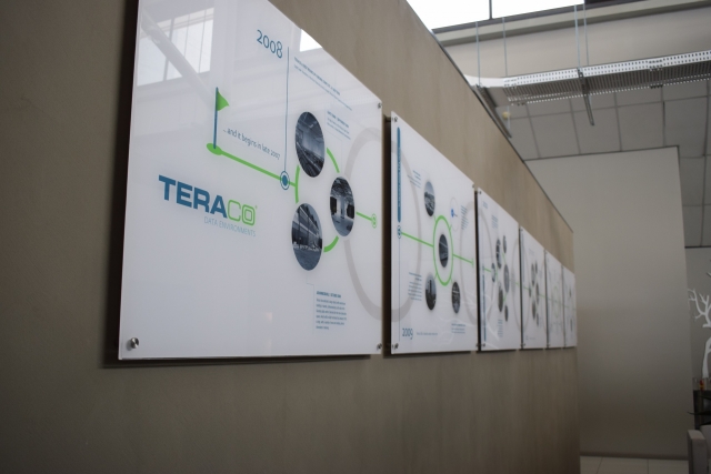 Teraco office history plaque